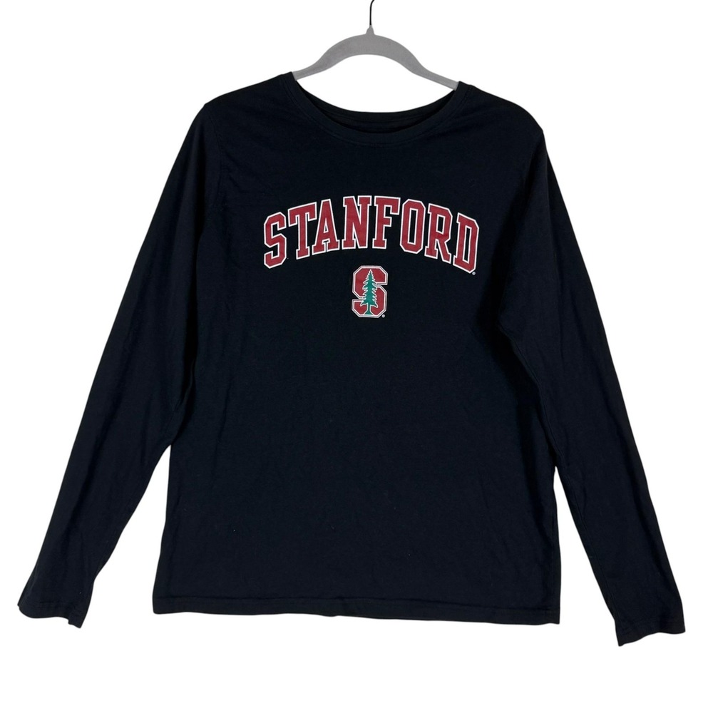 Stanford Cardinal Shirt Mens Large Black NCAA College Gear For Sports Tee Top